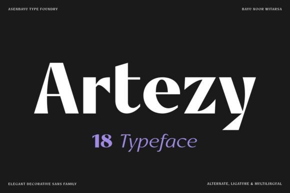 Artezy Font for Creative Projects