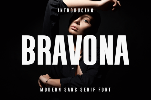 Bravona Font for Bold Editorial Design