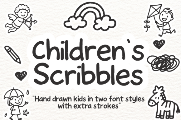 Children’s Scribbles Font for Web Design