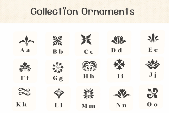 Collection Ornaments Font
