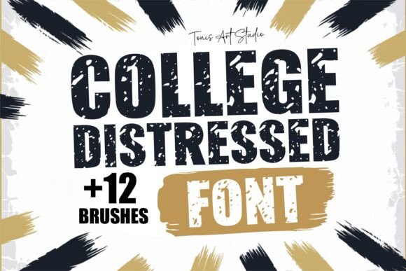 College Distressed Font for Bold Branding