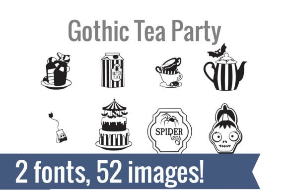Gothic Tea Party Dingbats Font