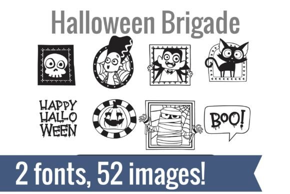 Halloween Brigade Dingbats Font