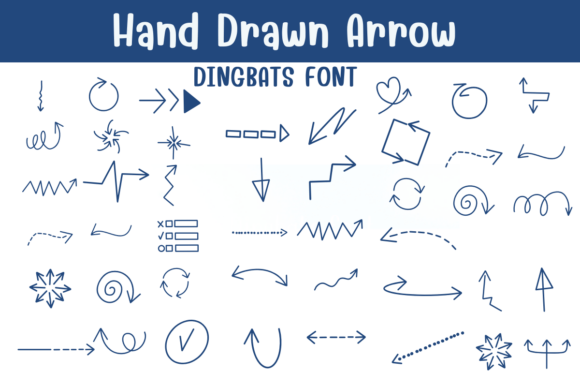 Hand Drawn Arrow Font Review