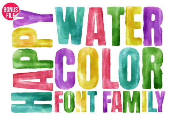 Happy Watercolor Font for Creative Campaigns
