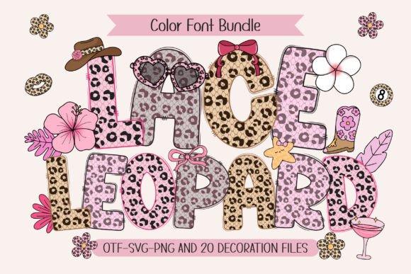 Lace Leopard Font for Bold Branding