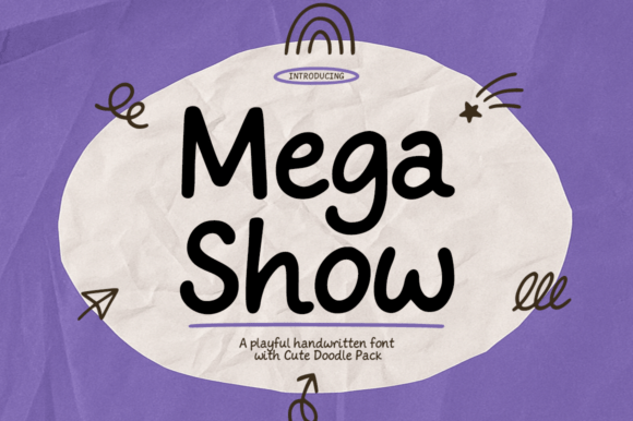 Mega Show – a Playful Handwritten Font