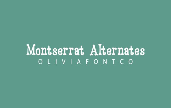 Montserrat Alternates Font for Business