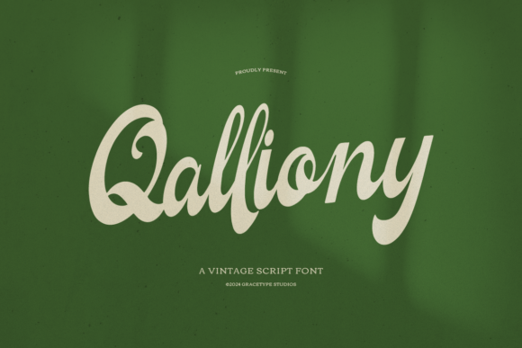 Qalliony Font for Web Design