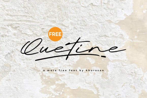 Quetine: A Handwritten Font for Creative Projects