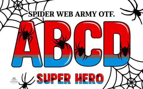 Spider Web Army Font