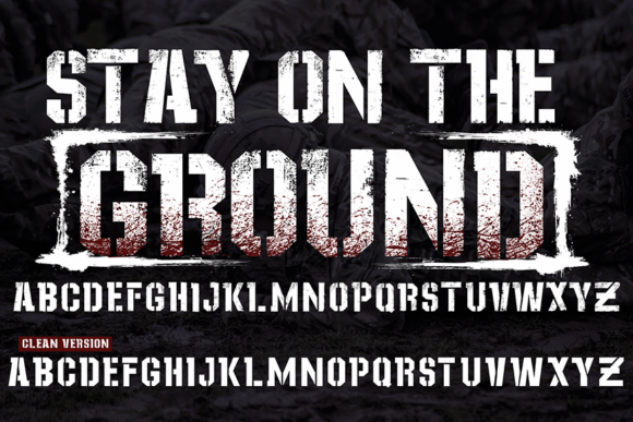 Stay on the Ground Font for Web Design